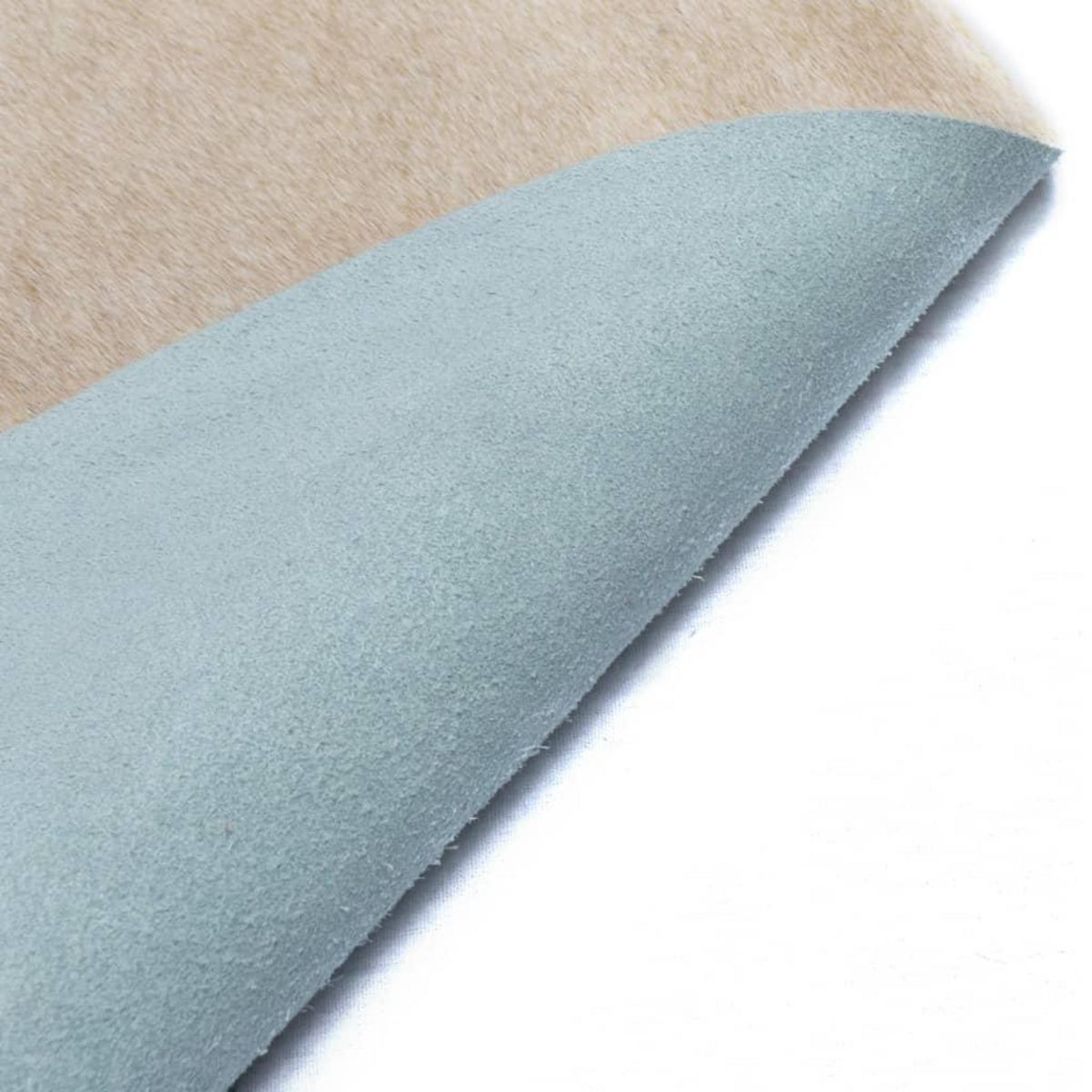 VIDAXL Tapis en peau de vache veritable 150 x 170 cm Beige