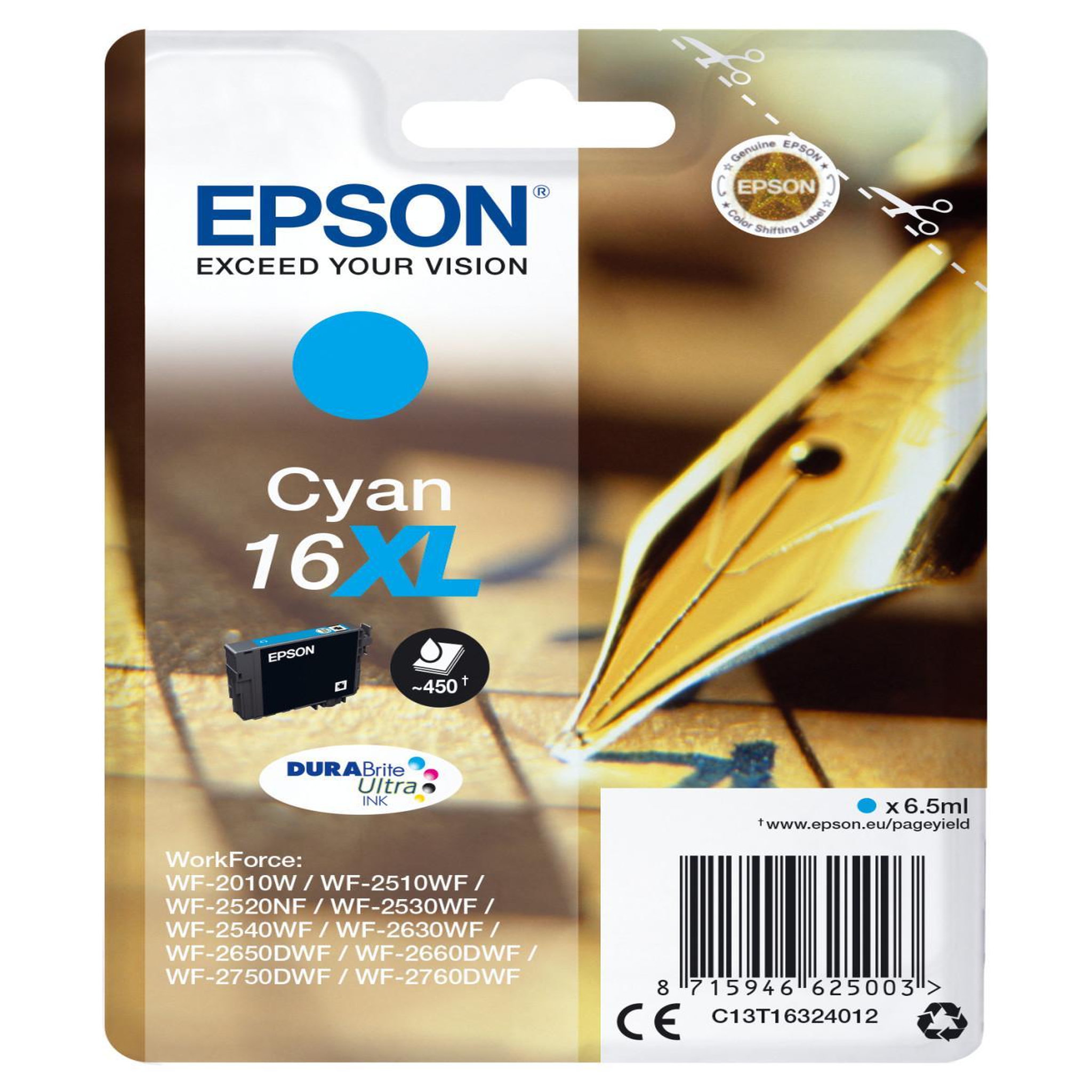 Voir la diapositive 2 : Epson Cartouche imprimante EPSON C 13 T 16324012