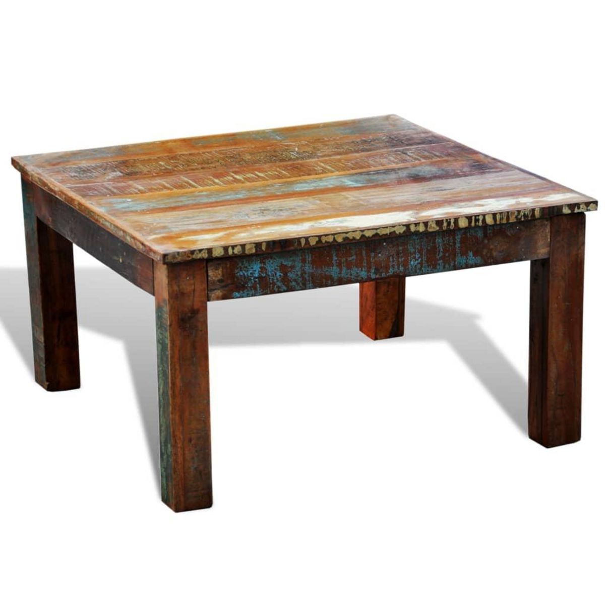 VIDAXL Table basse carree Bois de recuperation