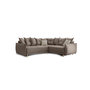 Voir la diapositive 6 : BEST MOBILIER Lena - canapé d'angle convertible - avec coffre - style scandinave - 5 places - droit