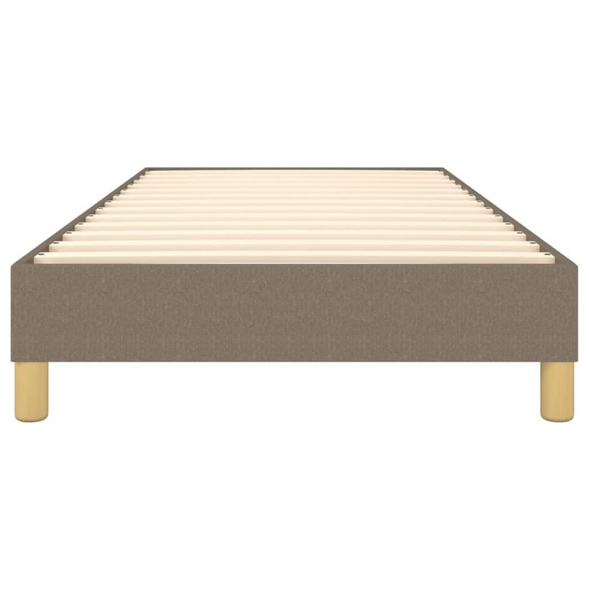 VIDAXL Cadre de lit sans matelas taupe 80x200 cm tissu