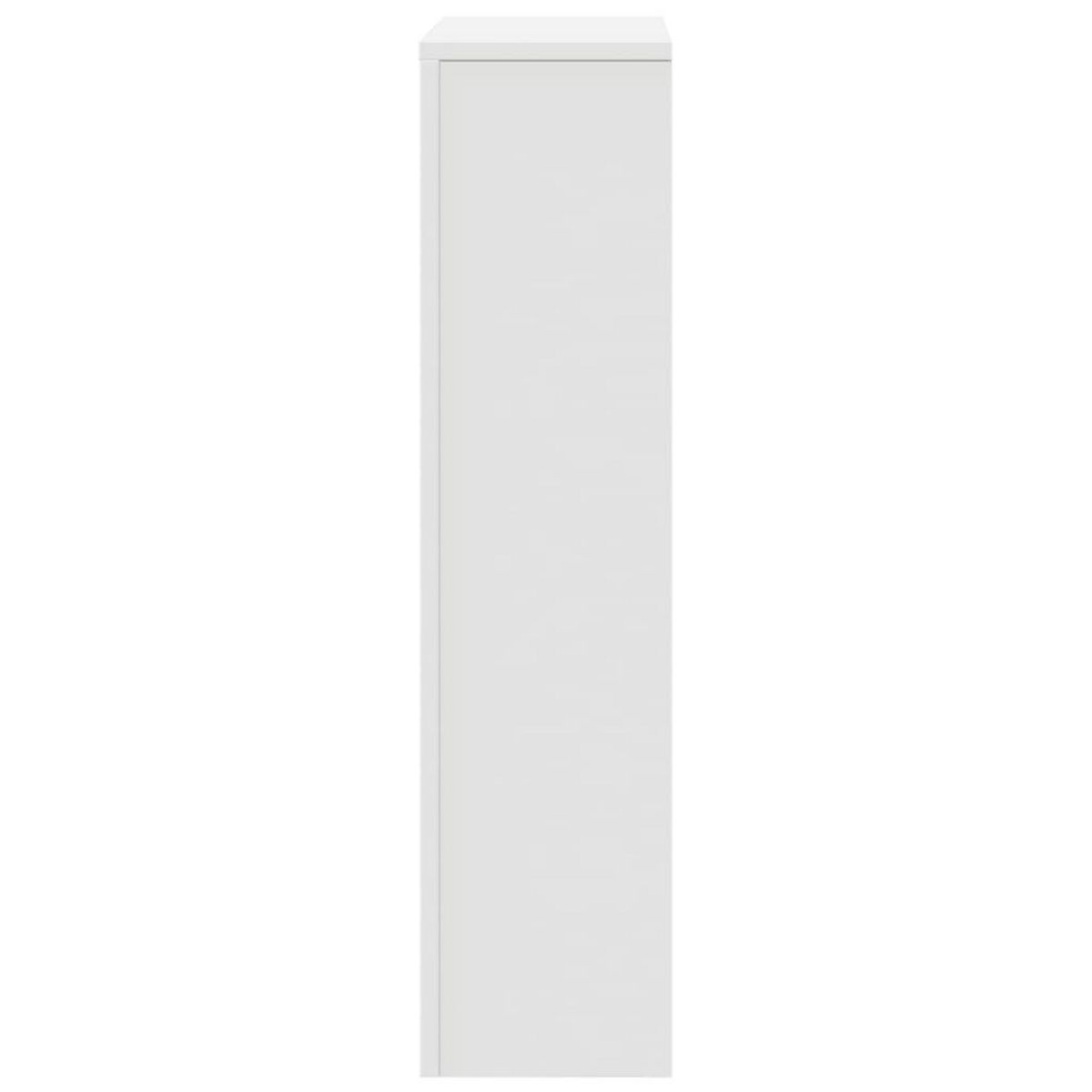 VIDAXL Cache-radiateur blanc 78x20x82 cm bois d'ingenierie