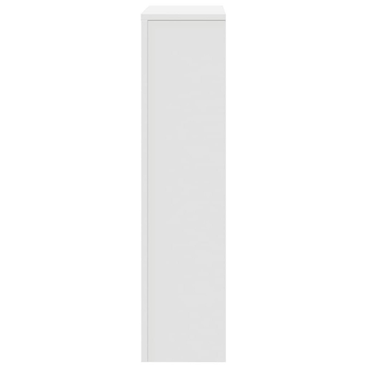 VIDAXL Cache-radiateur blanc 78x20x82 cm bois d'ingenierie