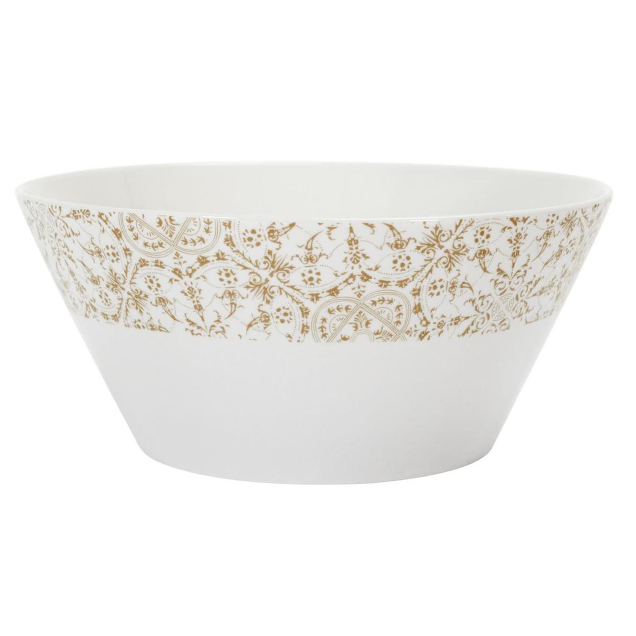 The Home Deco Factory Saladier en porcelaine  faience  25cm blanc