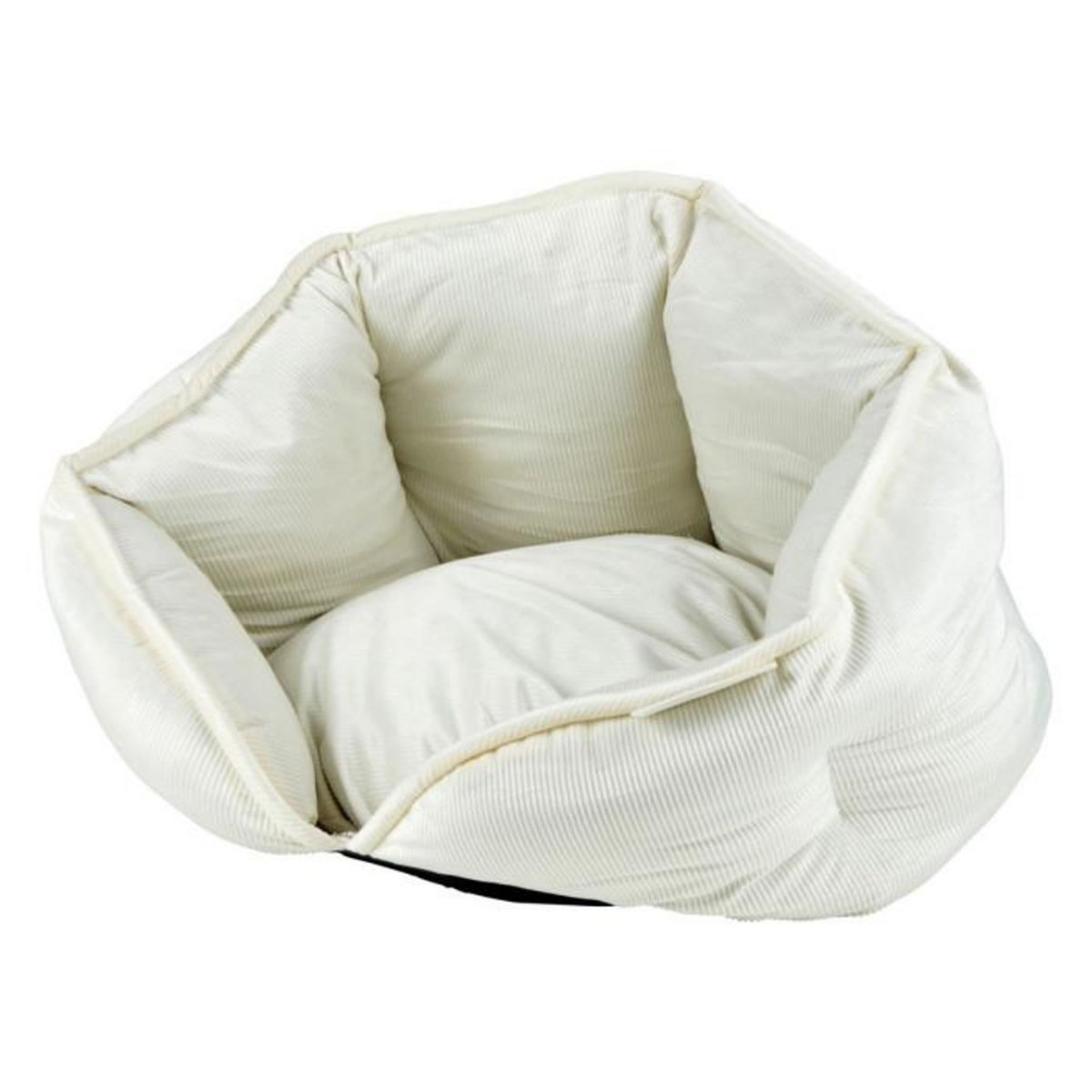 Paris Prix Panier Chien & Chat Velours  Crafty  40cm Écru