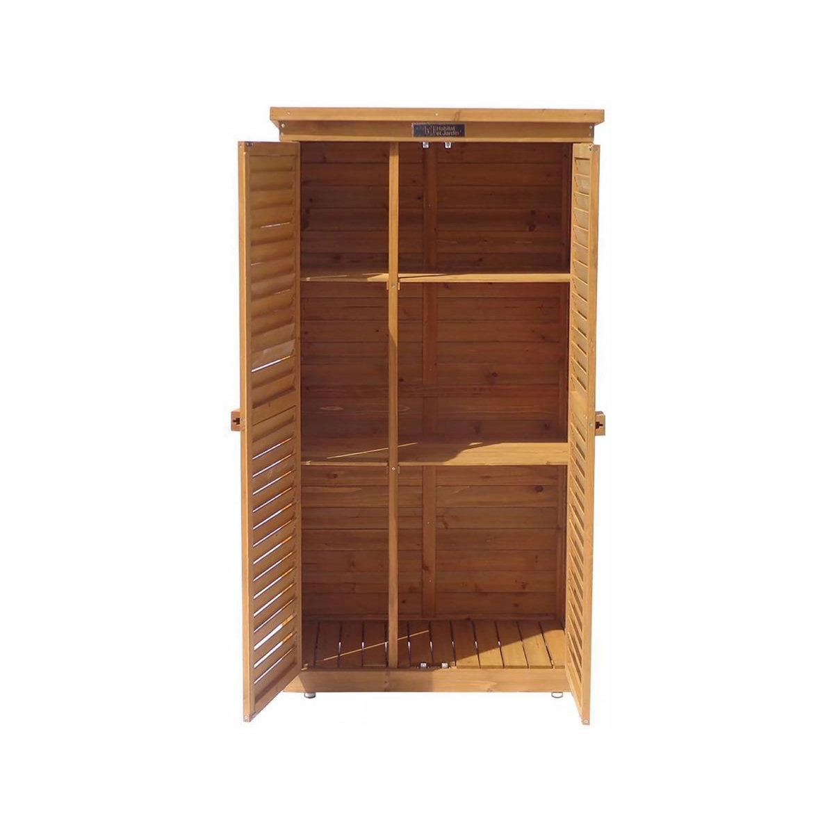 Habitat et Jardin Armoire de jardin  Space  - 87 x 46.5 x 160 cm - Marron