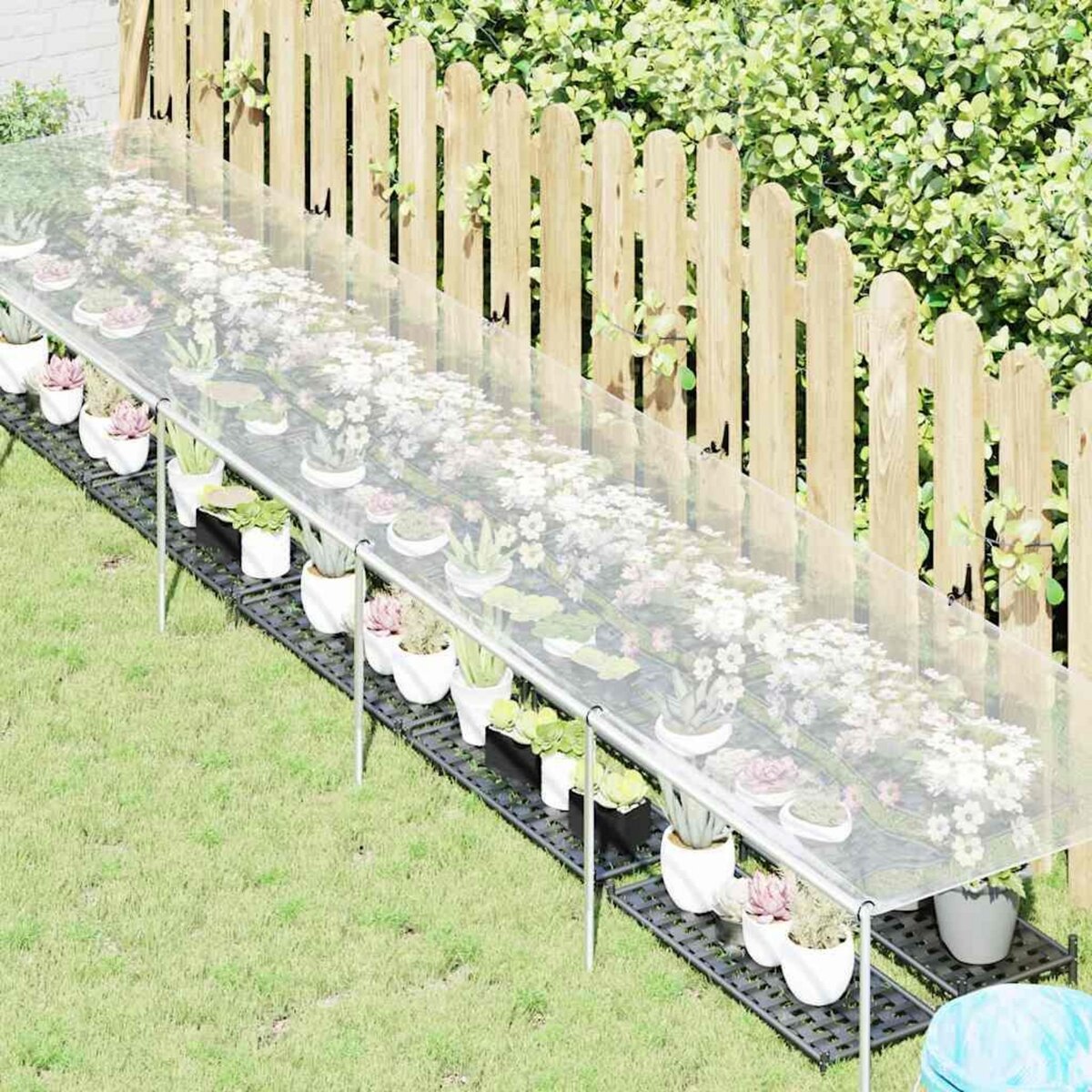 VIDAXL Housse de protection plantes avec œillets 1x5 m polyethylene