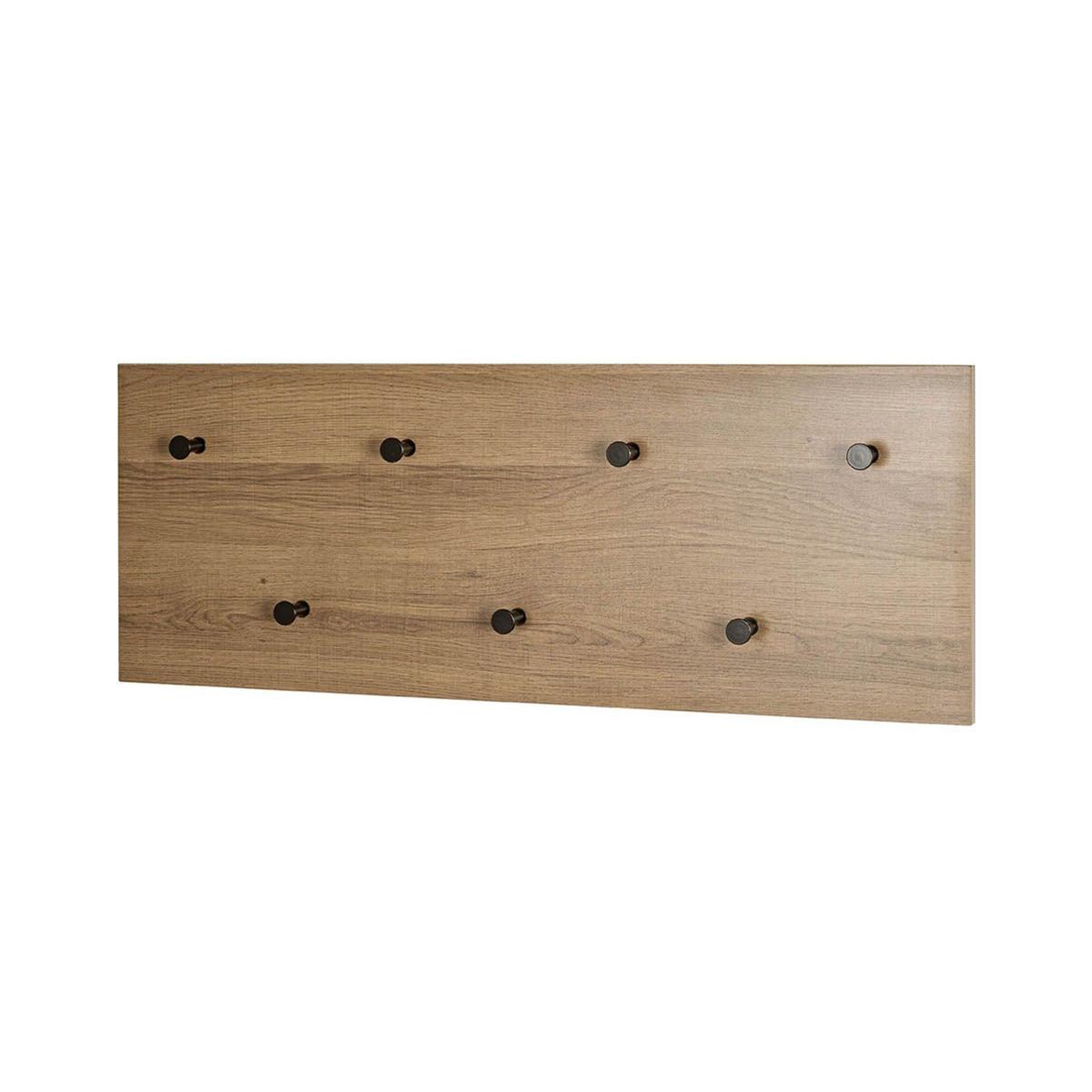 Paris Prix Patère murale double  miranda  80cm chêne foncé & noir