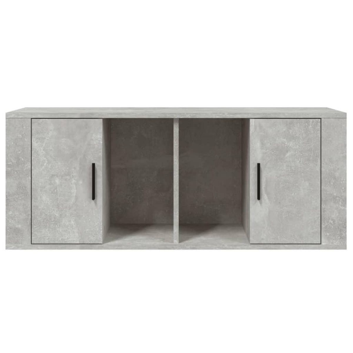 VIDAXL Meuble TV Gris beton 100x35x40 cm Bois d'ingenierie