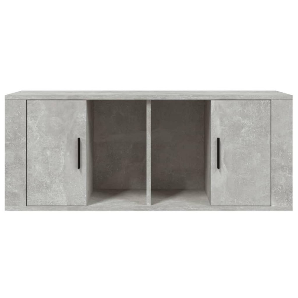 VIDAXL Meuble TV Gris beton 100x35x40 cm Bois d'ingenierie