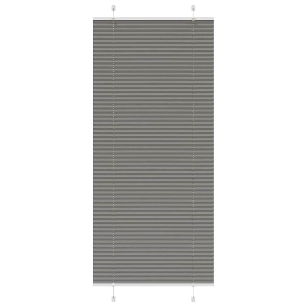 VIDAXL Store plisse anthracite 90x200 cm largeur du tissu 89,4 cm