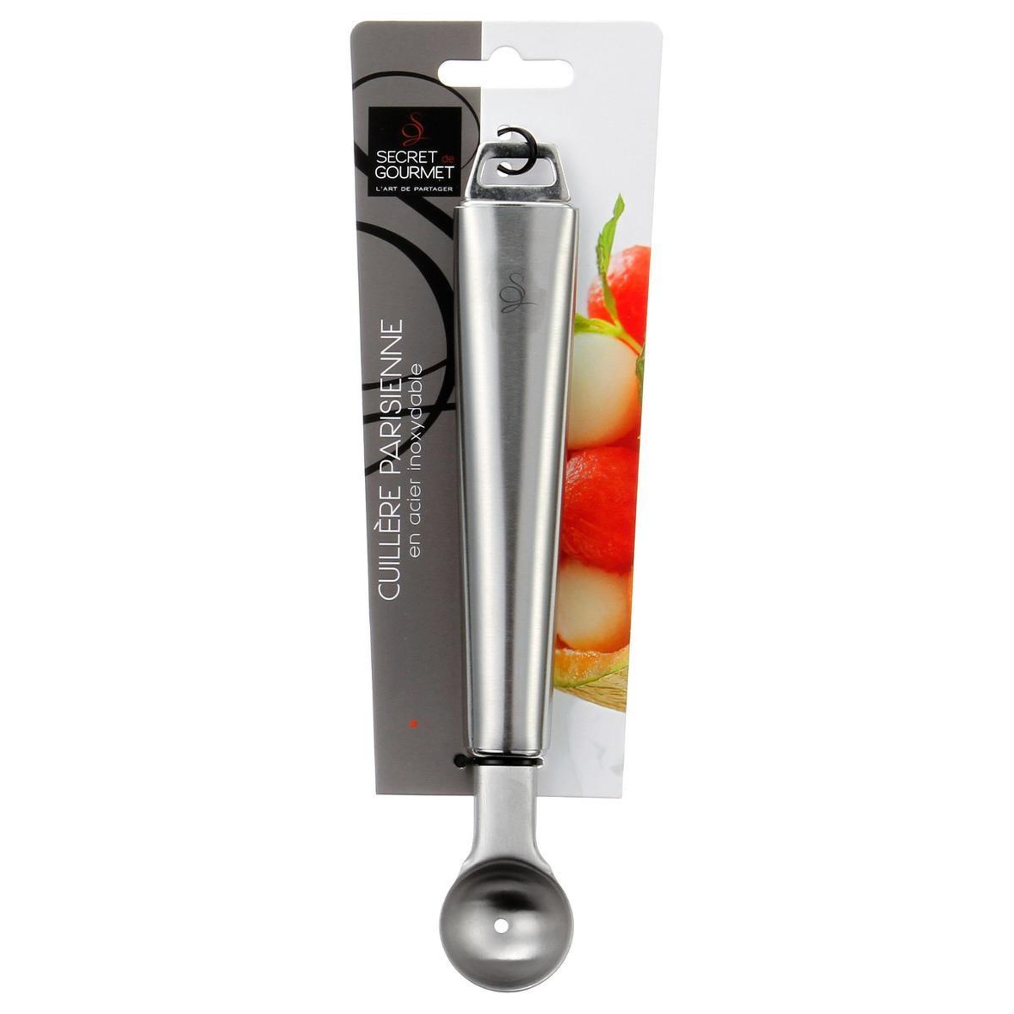Voir la diapositive 3 : FIVE Cuillère parisienne  inox  19cm argent