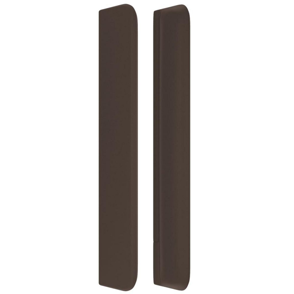 VIDAXL Tete de lit avec oreilles Marron 93x16x118/128 cm Similicuir