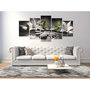 Voir la diapositive 2 : Paris Prix Tableau 5 Panneaux  Lilies & Stones Wide Grey