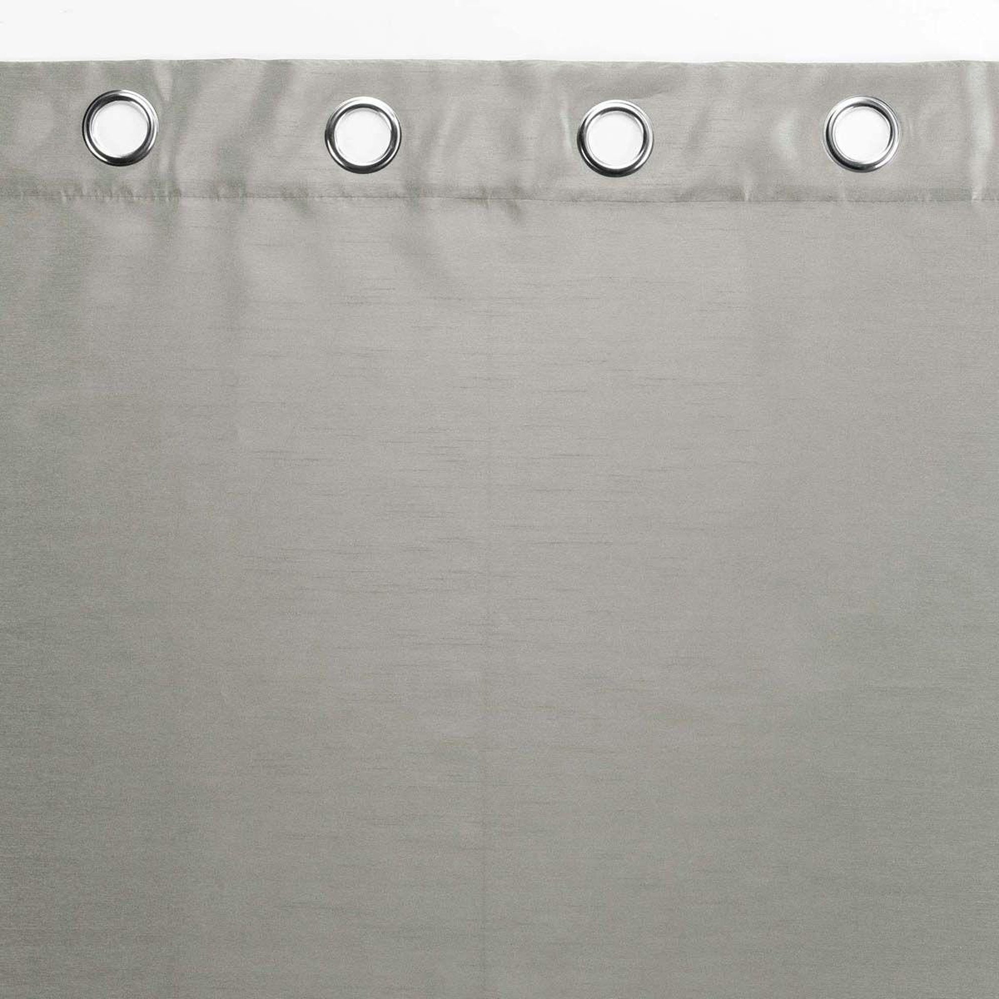 Voir la diapositive 3 : Douceur d'Intérieur Rideau à oeillets  shana  140x240cm gris perle