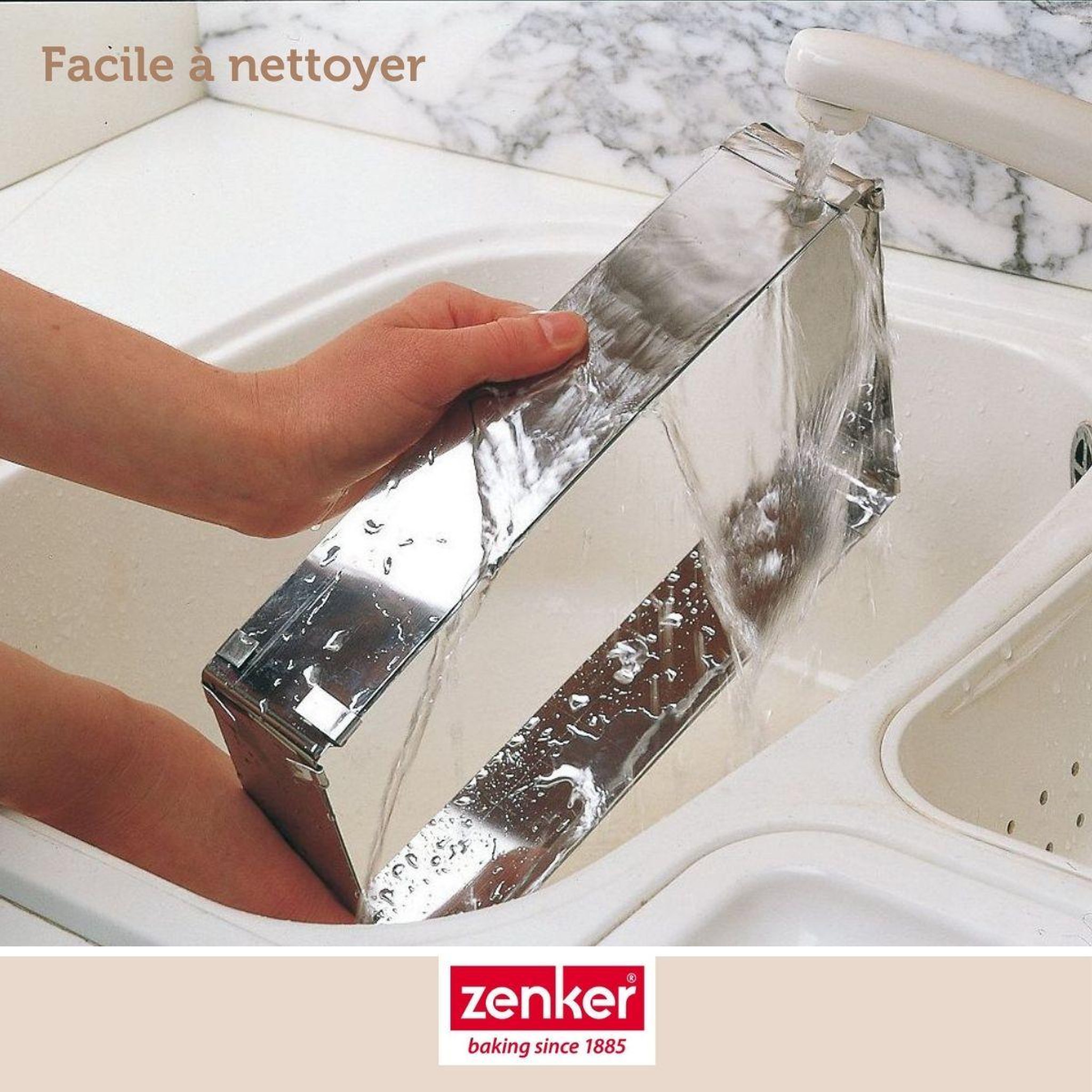 Voir la diapositive 6 : ZENKER Cadre à gâteau réglable 27 à 52 cm zenker smart pastry