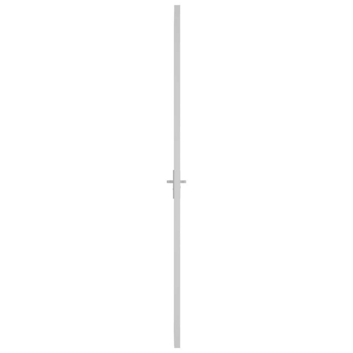 VIDAXL Porte interieure 102,5x201,5 cm Blanc Verre ESG et aluminium