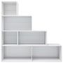Voir la diapositive 4 : VIDAXL Bibliotheque/Separateur de piece Blanc brillant Bois ingenierie