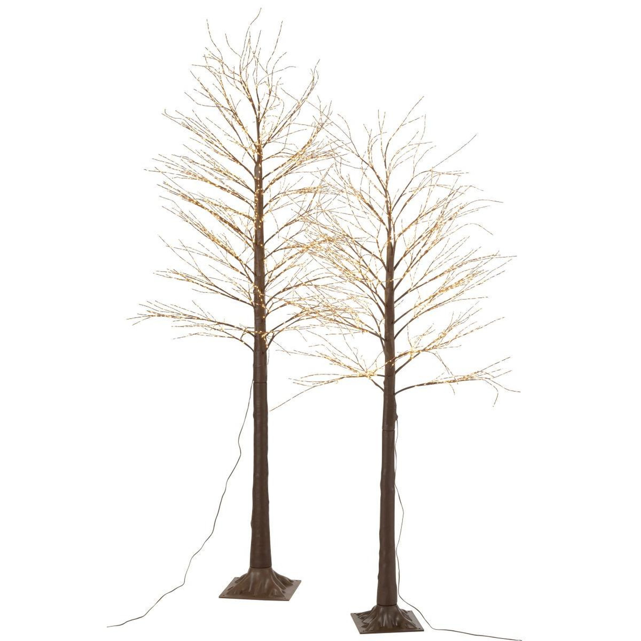 Voir la diapositive 4 : J-LINE Arbre 3000 led  automn  210cm marron