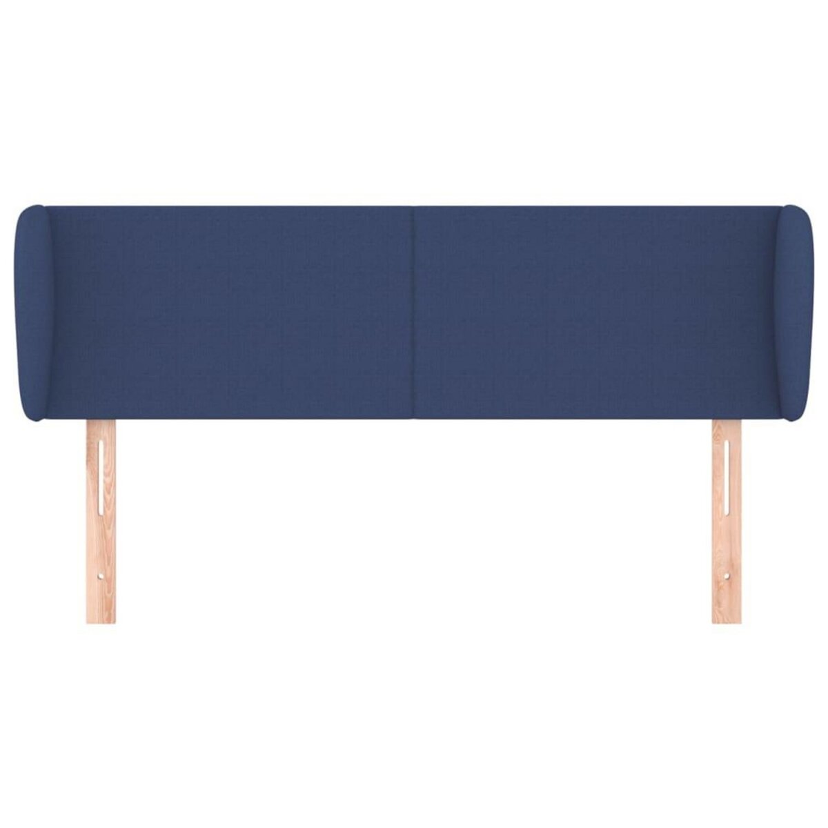 VIDAXL Tete de lit avec oreilles Bleu 147x23x78/88 cm Tissu