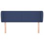 Voir la diapositive 3 : VIDAXL Tete de lit avec oreilles Bleu 147x23x78/88 cm Tissu