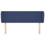 Voir la diapositive 3 : VIDAXL Tete de lit avec oreilles Bleu 147x23x78/88 cm Tissu