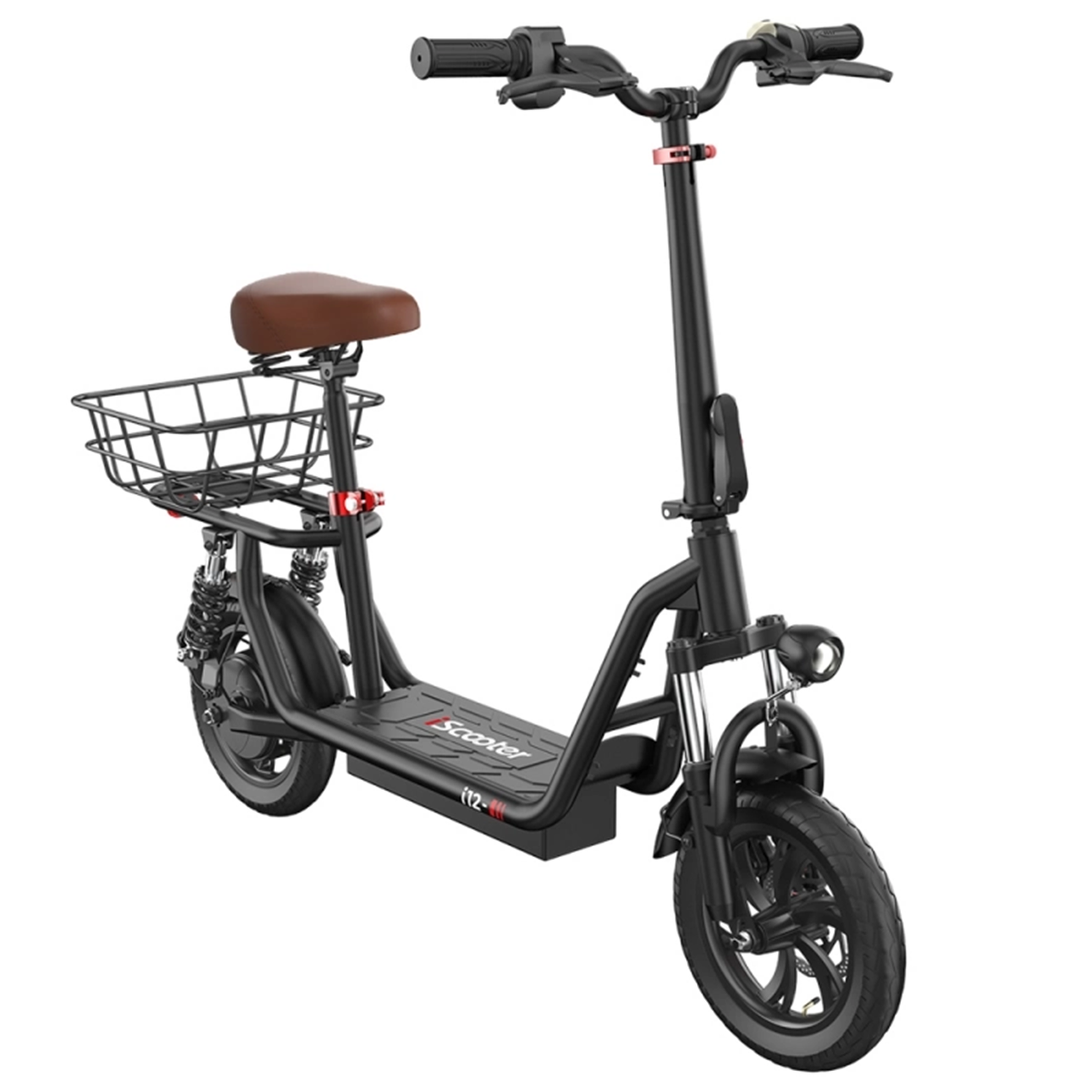 Voir la diapositive 3 : ISCOOTER iScooter i12 Trottinette électrique urbaine, 500 W, 36 V 7,5 Ah, 25 km/h, pneus de 12 pouces