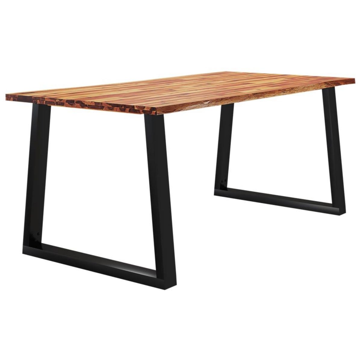 VIDAXL Table a manger 180x90x75 cm bois d'acacia solide a bord vif