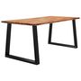 Voir la diapositive 3 : VIDAXL Table a manger 180x90x75 cm bois d'acacia solide a bord vif