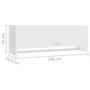 Voir la diapositive 6 : VIDAXL Garde-robe blanc 100x32,5x35 cm bois d'ingenierie