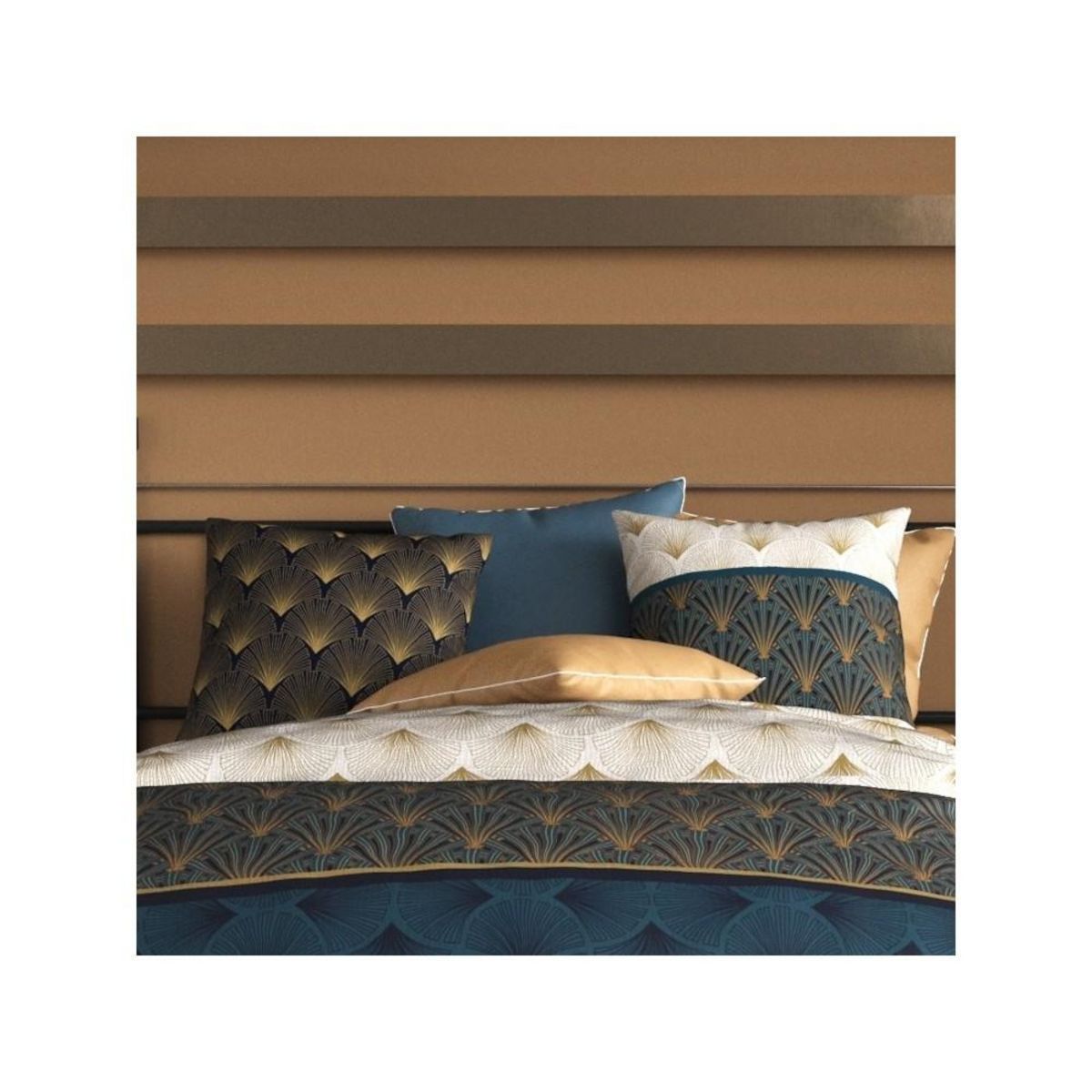 ATELIER DU COTON Housse de couette 240x220 + 2 taies coton 57 fils