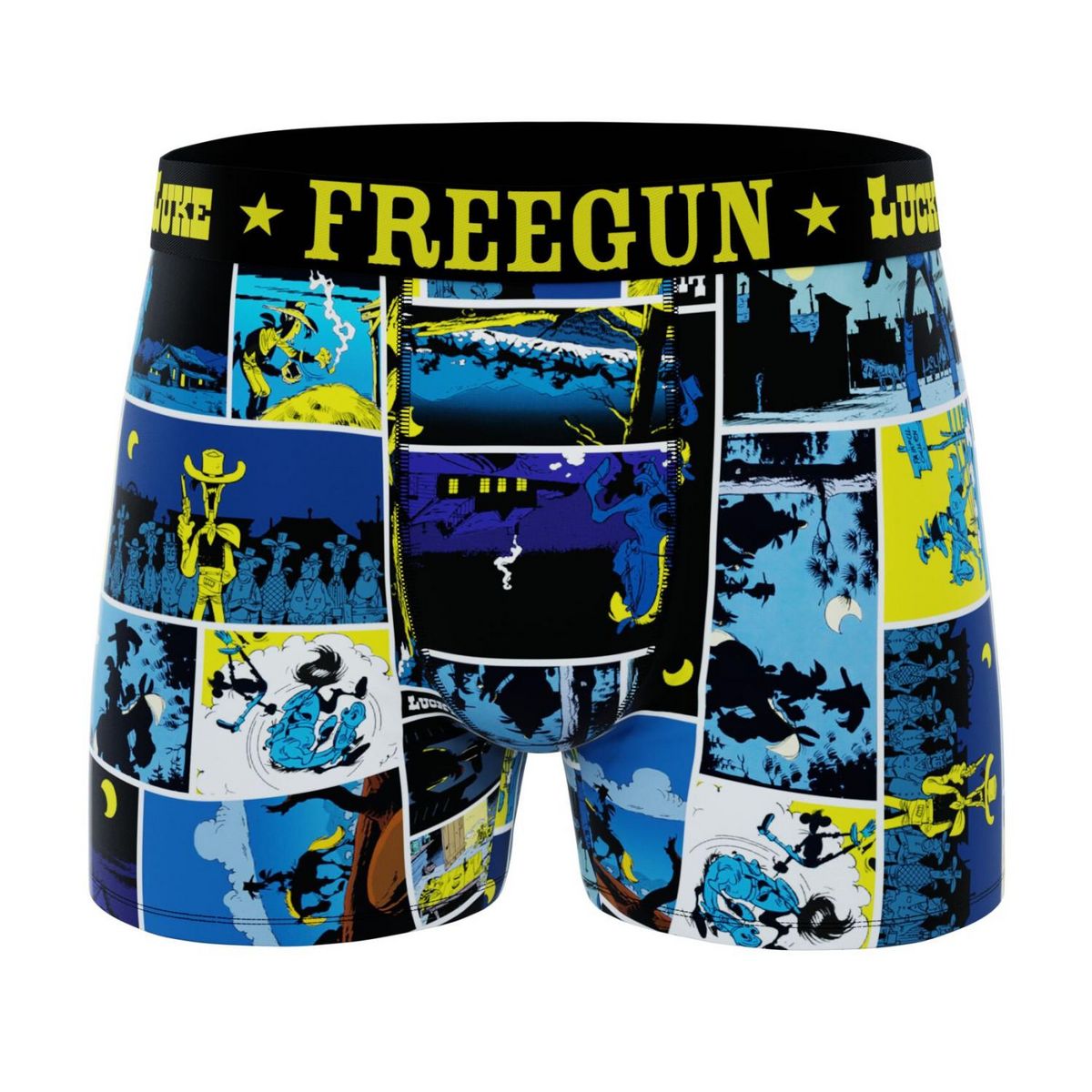 FREEGUN Lot de 4 boxers homme Lucky Luke