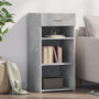 Voir la diapositive 1 : VIDAXL Buffet gris beton 45x42,5x93 cm bois d'ingenierie