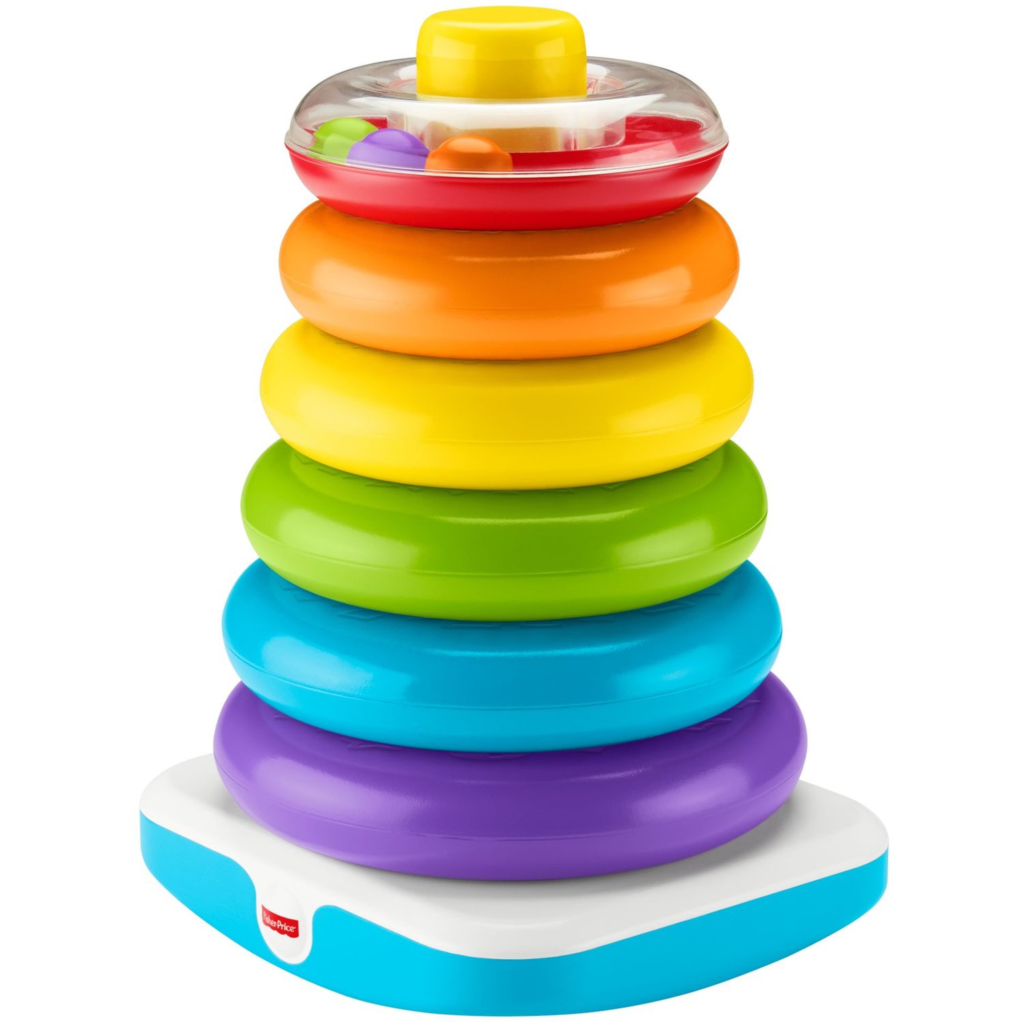 MATTEL Fisher-Price - Pyramide Arc-en-ciel géante - Jouet d'éveil 