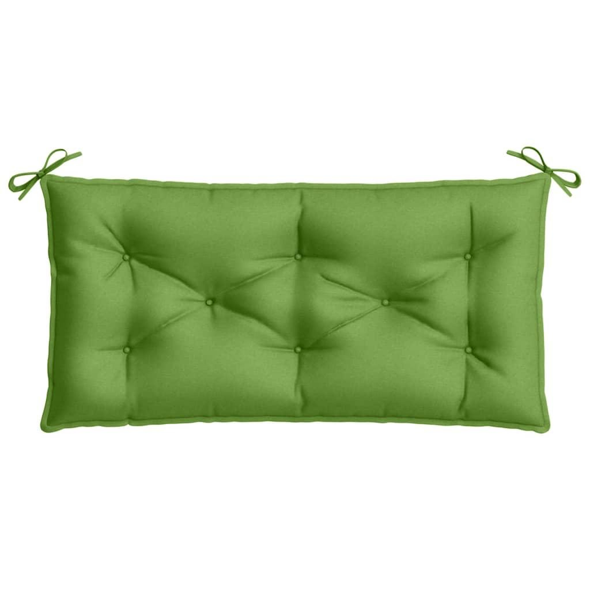 Voir la diapositive 4 : VIDAXL Coussin de banc de jardin vert melange 100x50x7 cm tissu