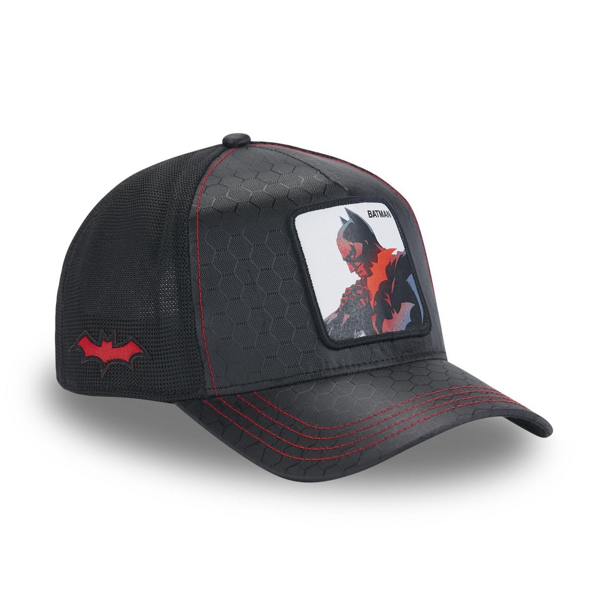 CAPSLAB Casquette homme trucker en nid d'abeille Dc Comics Batman