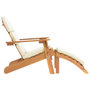 Voir la diapositive 4 : VIDAXL Chaise de jardin Adirondack et repose-pieds bois massif acacia