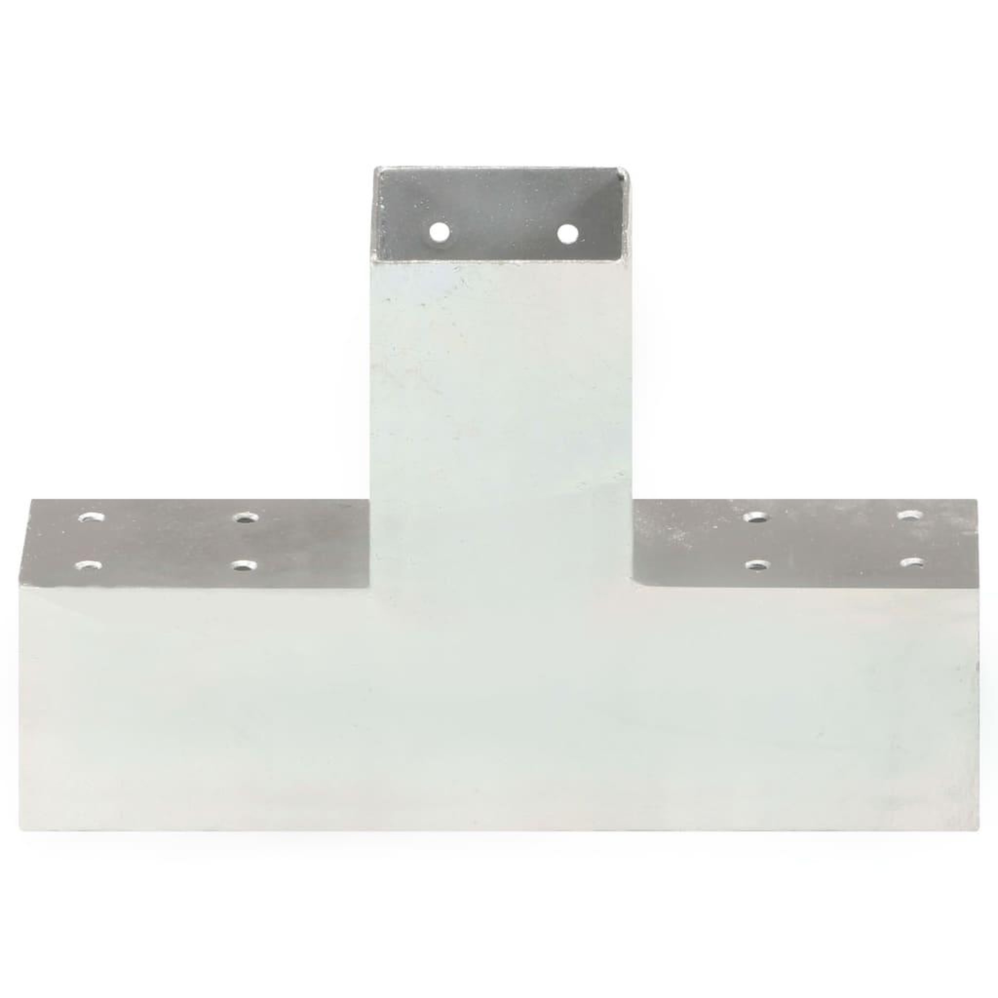 Voir la diapositive 4 : VIDAXL Connecteurs de poteau 4 pcs Forme en X Metal galvanise 71x71 mm