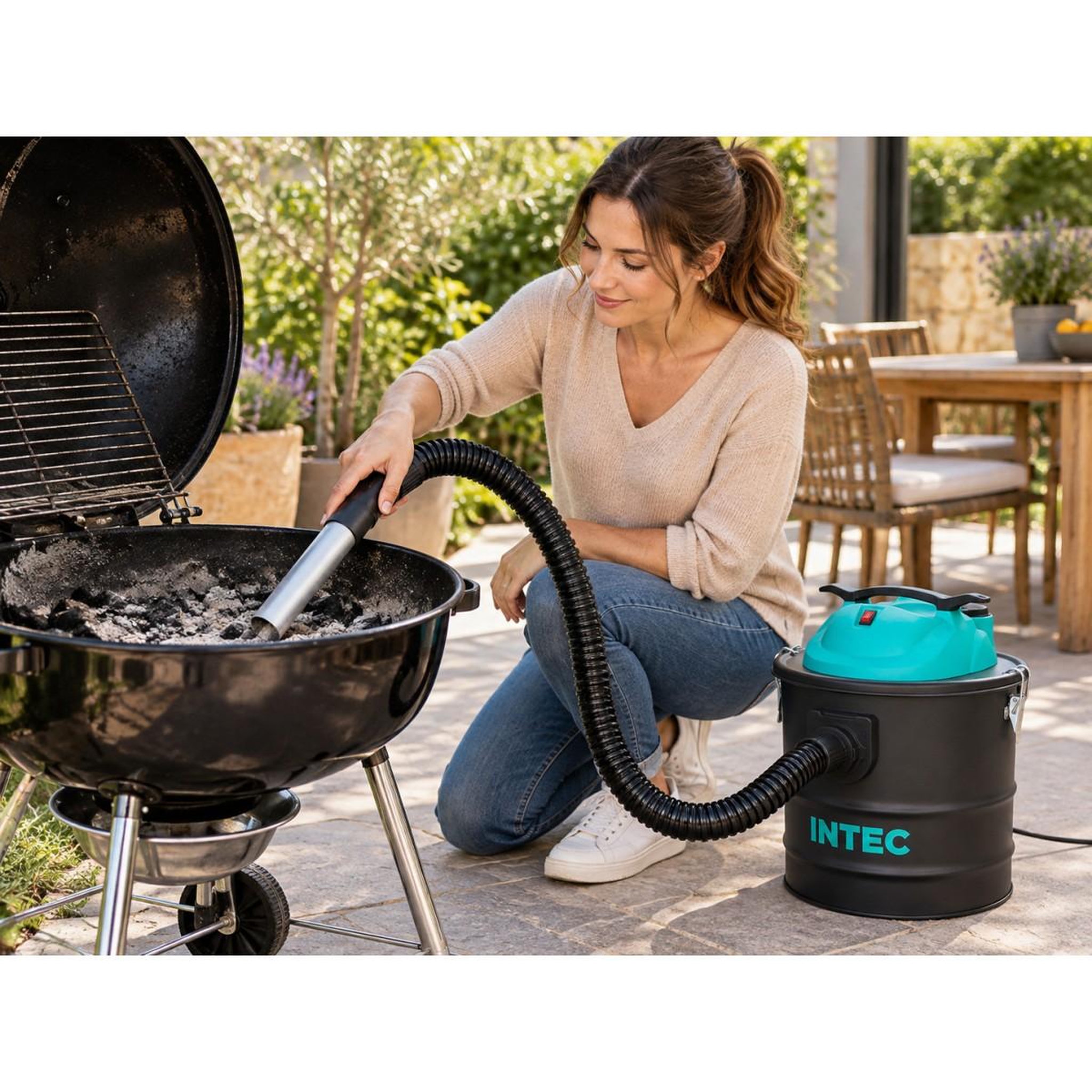 Voir la diapositive 3 : INTEC Aspirateur à cendres 18L 18kPa 1000W Filtre HEPA Lavable Cendres Froides & Chaudes Nettoyage Cheminée Poêle à bois INTEC
