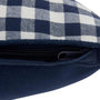 Voir la diapositive 2 : ATMOSPHERA Coussin Déco Imprimé Vichy  Groove  30x50cm Bleu