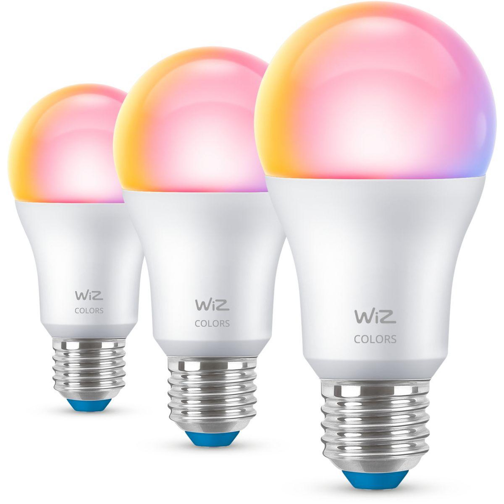 Voir la diapositive 3 : WIZ Ampoule led connectée e27 couleur 60w pack de 3