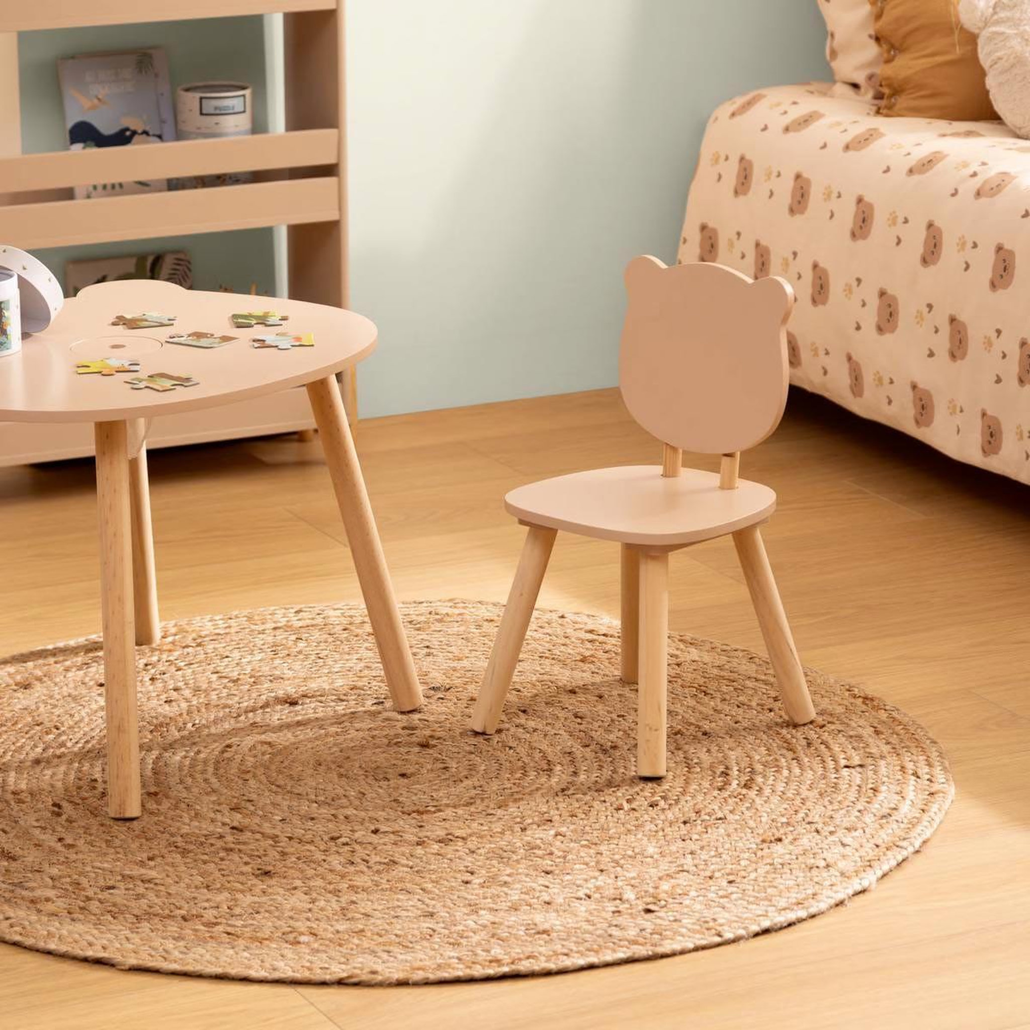 Voir la diapositive 3 : Atmosphera Kids Chaise enfant  douceur  49cm beige