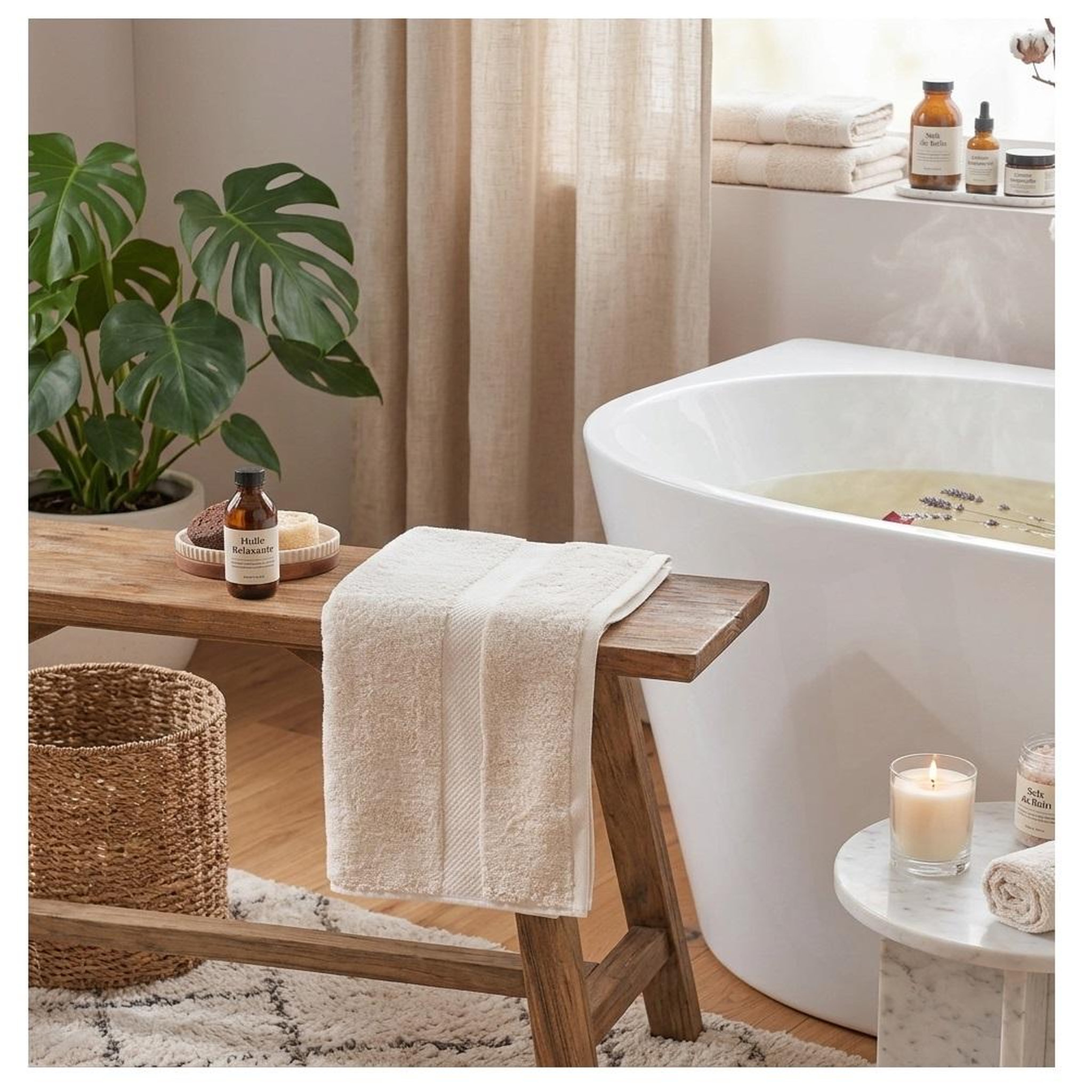 Voir la diapositive 2 : Eden Serviette de toilette collection elegante