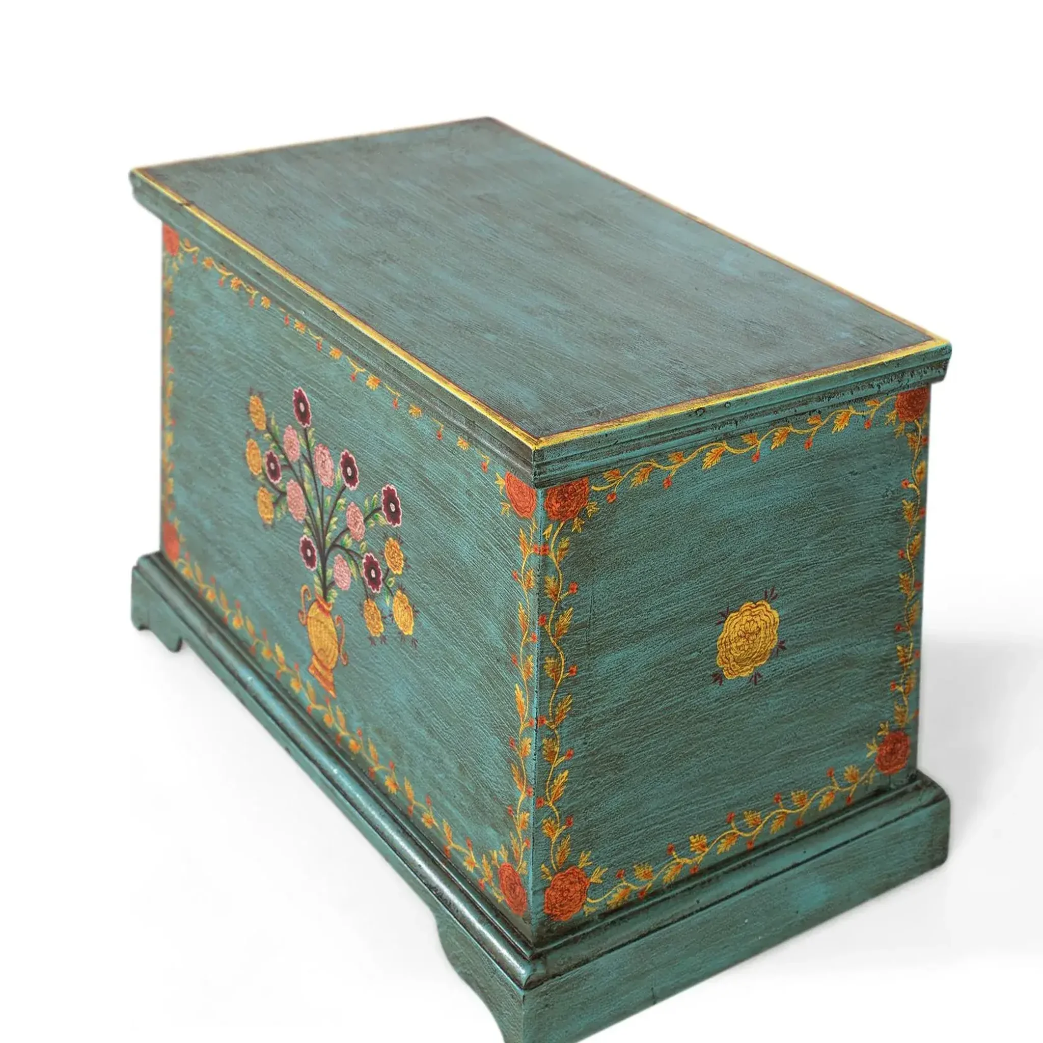 Voir la diapositive 3 : GINER Y COLOMER SL Coffre en bois de manguier 60 cm style vintage décoratif