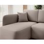 Voir la diapositive 4 : BEST MOBILIER Suzie - canapé d'angle gauche 4 places convertible avec coffre en velours