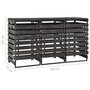 Voir la diapositive 6 : VIDAXL Abri de poubelle triple 210x75x121 cm Bois de pin massif peint