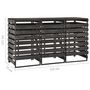 Voir la diapositive 6 : VIDAXL Abri de poubelle triple 210x75x121 cm Bois de pin massif peint