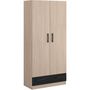 Voir la diapositive 1 : Armoire 2 portes 1 tiroir L78 cm MIA