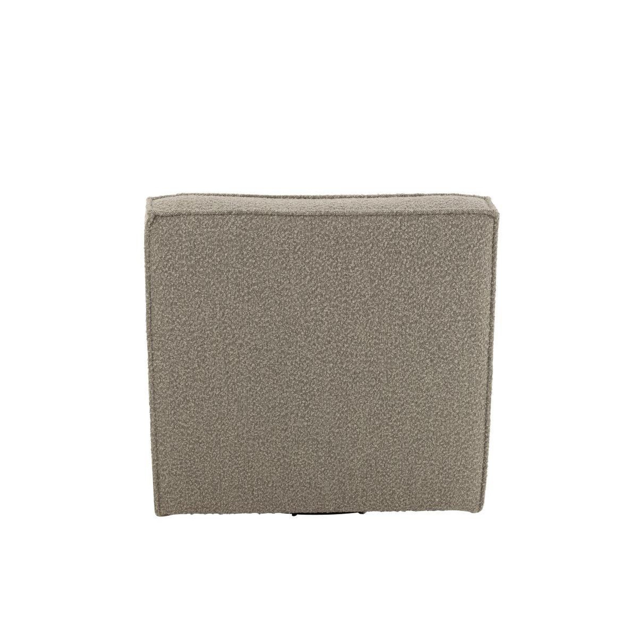 Voir la diapositive 4 : J-LINE Fauteuil pivotant  cosy  97cm taupe