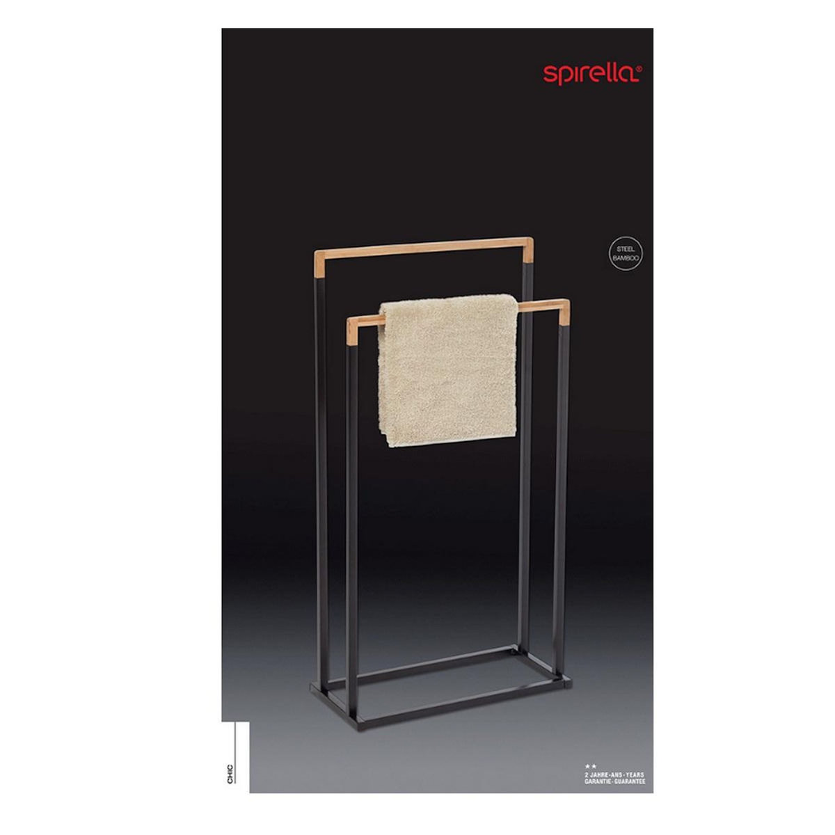 Msv Porte serviette noir mat - 40.07652